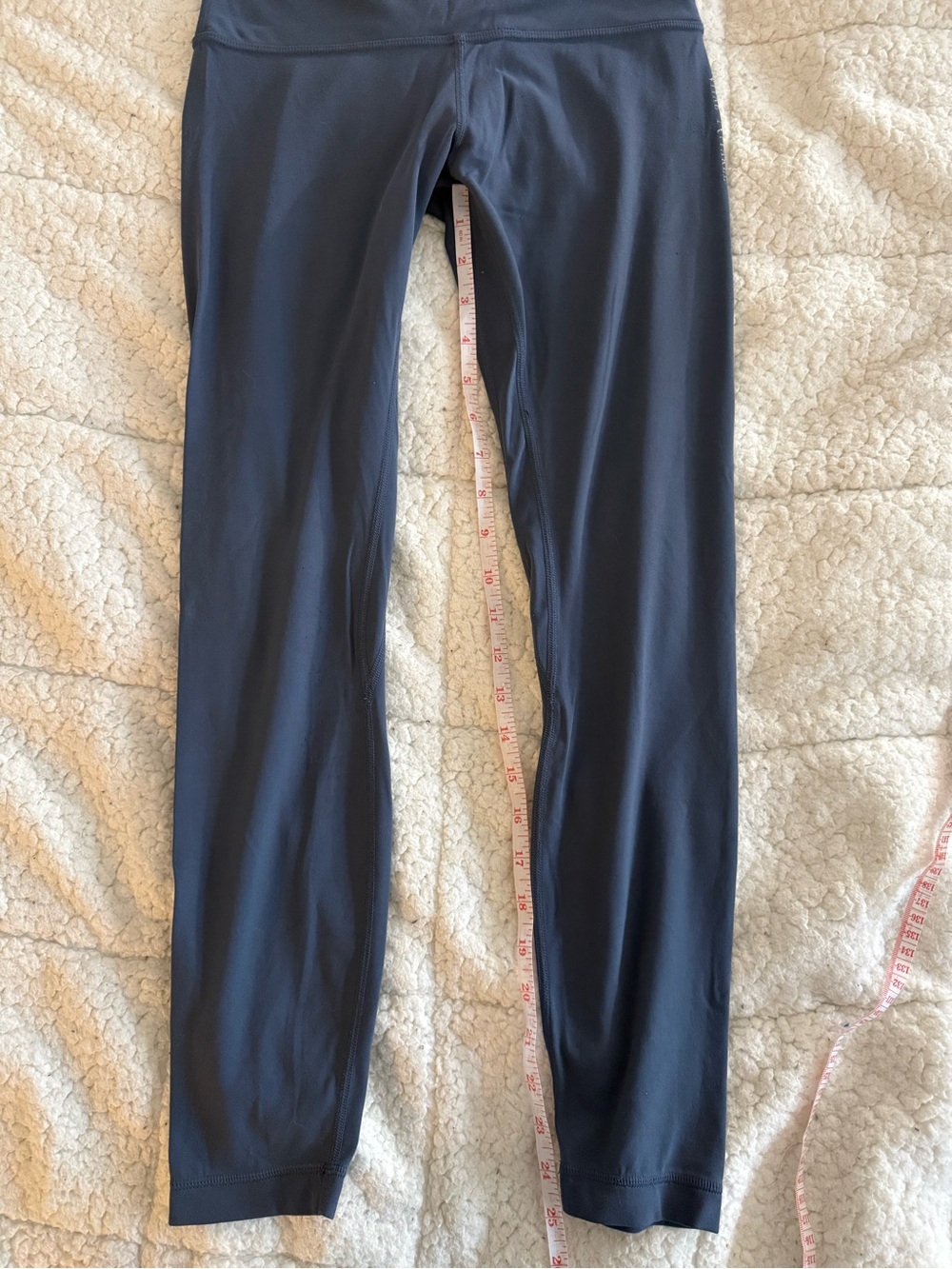 Vitae Apparel High-Waist Performance Leggings in Navy/Grey - Picture 7 of 7